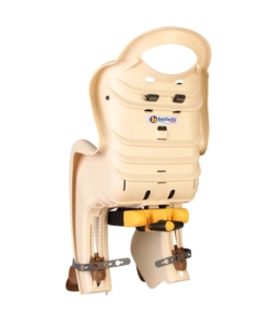 Seggiolino bici mr fox relax beige - attacco al telaio - grigio