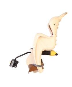 Seggiolino bici mr fox relax beige - attacco al telaio - grigio