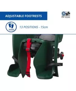 Seggiolino posteriore per bicicletta bellelli "mr fox " luxe easy dream forest , portata massima 22 kg