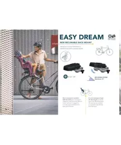 Seggiolino posteriore per bicicletta bellelli "mr fox " luxe easy dream forest , portata massima 22 kg