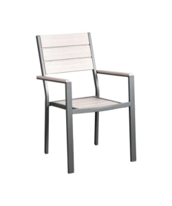 Set da esterno eurogarden "ibisco" effetto legno tortora 6 sedute e tavolo