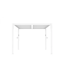 Gazebo pergola bioclimatica da esterno elica garden bianca in alluminio - 4x4 m