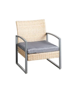 Set da giardino eurogarden "iris" miele 4 sedute e tavolino