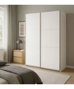 Armadio ante scorrevoli "ghost" bianco 148x59x203 cm