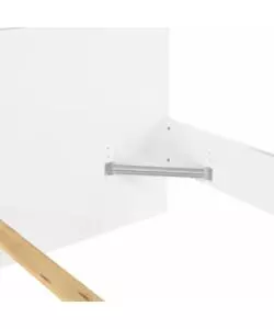 Giroletto matrimoniale bianco lucido 160x200 cm
