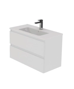 Mobile bagno "leonardo" bianco, 80 cm