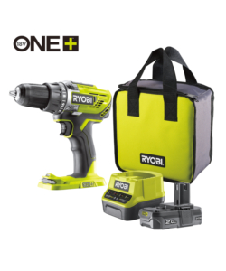 Kit valigetta trapano avvitatore a batteria ryobi "r18dd3-120s" 18v 2ah e caricabatterie