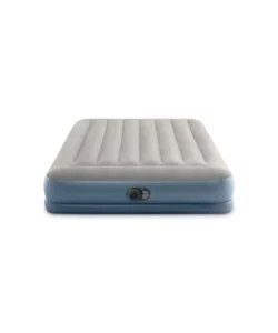Materasso matrimoniale autogonfiante intex "airbed dura-beam pillow rest mid-rise" colore crema e pompa integrata 152x203x30 cm - cod. 64118nd