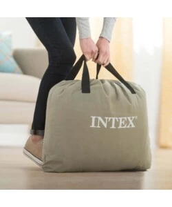 Materasso singolo autogonfiante intex "airbed dura-beam pillow rest raised" colore blu scuro, 99x191x42 cm - cod. 64122nd