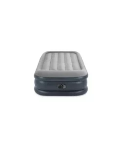 Materasso singolo autogonfiante intex "airbed dura-beam pillow rest raised" grigio chiaro 99x191x42 cm - cod. 64132nd