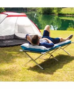 Materasso singolo gonfiabile intex "camping" grigio chiaro 67x184x17 cm - cod. 67997