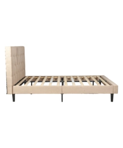 Letto matrimoniale bellahome "parigi" beige 160x200x102 cm