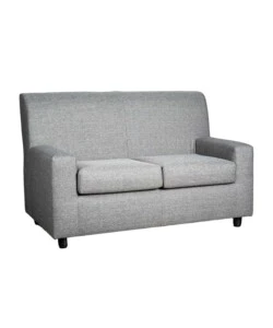 Divano "ester" 2 posti in tessuto grigio scuro, 137x80x85 cm
