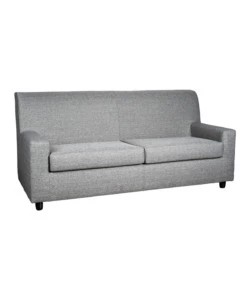 Divano "ester" 3 posti in tessuto grigio scuro, 187x80x85 cm