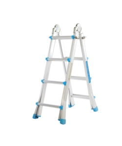 Scala multiposizione in alluminio easy system 4+4 gradini