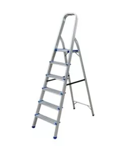 Scala pieghevole in alluminio easy system 6 gradini