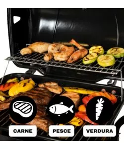 BARBECUE A GAS ARNOLD "ARIZONA" 2 BRUCIATORI 115X55X102 CM