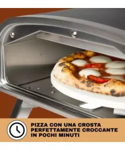 FORNO PIZZA A GAS ARNOLD "VULCANO" NERO 1 PIZZA