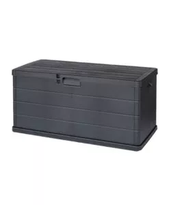 Baule da esterno 'alpha' in polipropilene antracite 340 lt 118x59x57 cm