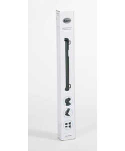 Cancelletto di sicurezza per bambini armonia "bimbi roller" riavvolgibile colore nero in abs e pvc 137x86 cm