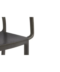 Set 2 sedie da esterno keter "metaline" in polipropilene effetto metallo bronzo 60x53x81 cm