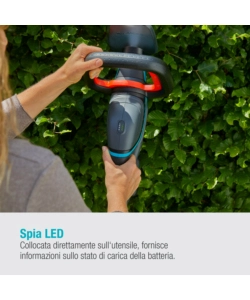 Tagliasiepi a batteria gardena "comfortcut 50" lama 50 cm 18v, solo corpo macchina