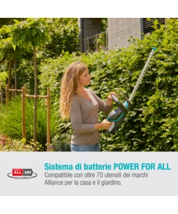 Tagliasiepi a batteria gardena "comfortcut 50" lama 50 cm 18v, solo corpo macchina