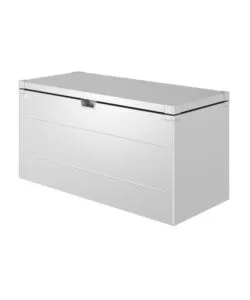 Baule da esterno impermeabile biohort 'stylebox 140' in acciaio zincato argento metallizzato 400 lt 140x60x71 cm - cod. b330410