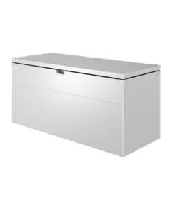 Baule da esterno impermeabile biohort 'stylebox 170' in acciaio zincato argento metallizzato 685 lt 170x70x81 cm - cod. b330710