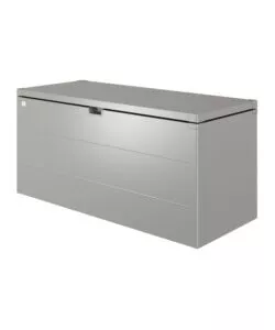 Baule da esterno impermeabile biohort 'stylebox 170' in acciaio zincato grigio quarzo metallizzato 685 lt 170x70x81 cm - cod. b380710