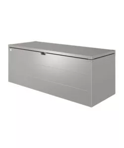 Baule da esterno impermeabile biohort 'stylebox 210' in acciaio zincato grigio quarzo metallizzato 990 lt 207x80x81 cm - cod. b380910