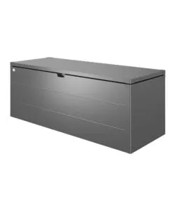 Baule da esterno impermeabile biohort 'stylebox 210' in acciaio zincato grigio scuro metallizzato 990 lt 207x80x81 cm - cod. b340910