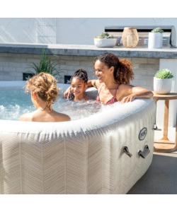 Piscina idromassaggio gonfiabile intex "chevon jet and bubble deluxe" cm 196x71 6 posti - cod. 28472ex