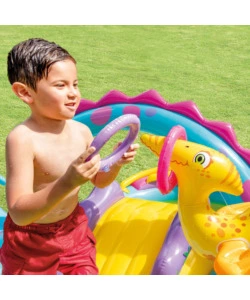 Playcenter gonfiabile intex "dinosauri" cm 302x229x112 i.3 - cod. 57135np