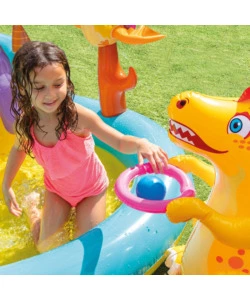 Playcenter gonfiabile intex "dinosauri" cm 302x229x112 i.3 - cod. 57135np