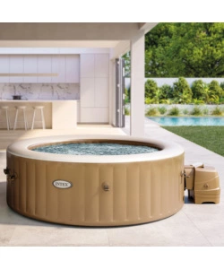 Piscina idromassaggio gonfiabile intex "pure spa bubble massage" 216x71cm 6 posti con pompa - cod. 28428ex