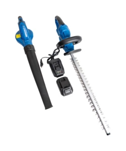 Kit hyundai tagliasiepi e soffiatore a batteria 20v 2ah e caricabatterie