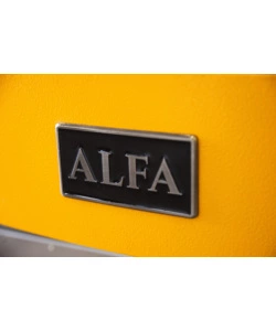 Forno pizza a gas alfa "moderno" colore giallo 3 pizze