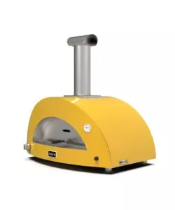 Forno pizza a gas alfa "moderno" colore giallo 3 pizze