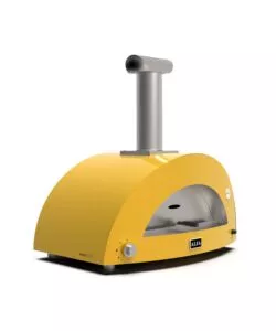 Forno pizza a gas alfa "moderno" colore giallo 3 pizze