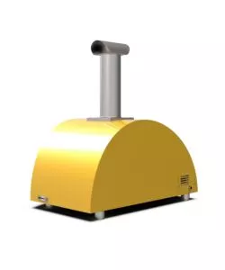 Forno pizza a gas alfa "moderno" colore giallo 3 pizze