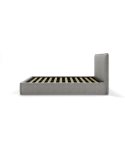 Letto piazza e mezza contenitore "zoom" in tessuto perla 120x190 cm