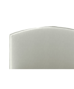 Letto piazza e mezza contenitore "moon" in tessuto bianco 120x190 cm