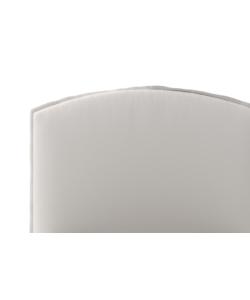 Letto singolo contenitore "moon" in ecopelle bianco 90x190 cm