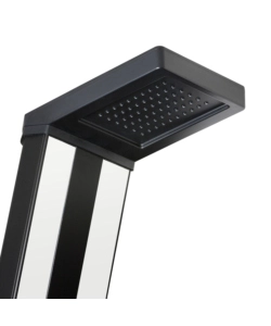 Doccia solare per giardino gre in alluminio con lavapiedi e sprayer 38 l - cod. dsalp38
