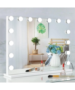 Specchio con luci led bellahome "hollywood", 58x12x48 cm