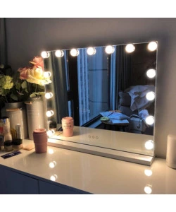 Specchio con luci led bellahome "hollywood", 58x12x48 cm