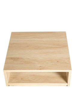 Mobiletto multifunzionale bellahome con porta battente in rattan, 40x39x71 cm