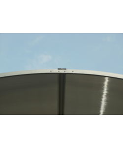 Carport auto in alluminio e policarbonato habrita "car 3676 alcc t" 1 posto 3,59x7,62x3,60 mt