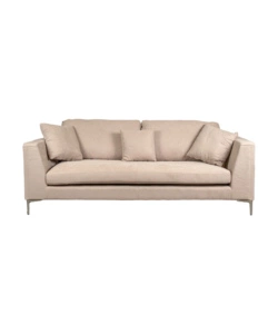 Divano 3 posti bellahome "camilla" beige 222x104x56,5 cm